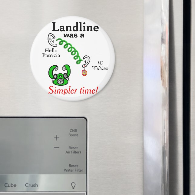 Íman Nomes de Humor de Telefone Fixo (In Situ (Fridge))