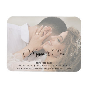 Íman Nomes de roteiro de foto de noiva Casamento Salvar