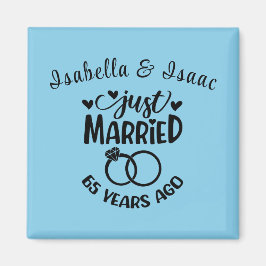 Íman Nomes personalizados de aniversário de casamento d