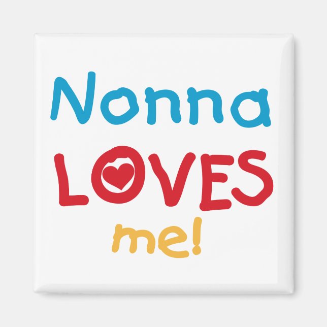 Íman Nonna ama-me T-shirts e presentes (Frente)