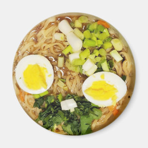 Íman Noodles, Ramen Engraçado Foto De Sopa