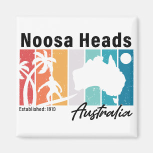 Íman Noosa Chefes da Austrália Retro Souvenirs 80s