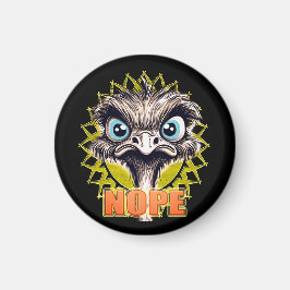 Íman "Nope Cute Ostrich" Magnet
