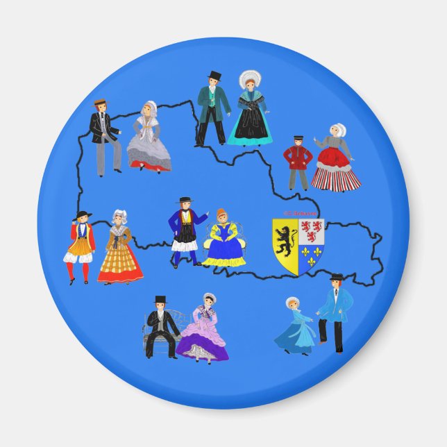 Íman Nord-Pas-de-Calais, França (Frente)