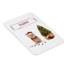 Íman Norfolk Terrier Cachorro engraçado de Natal com Ár