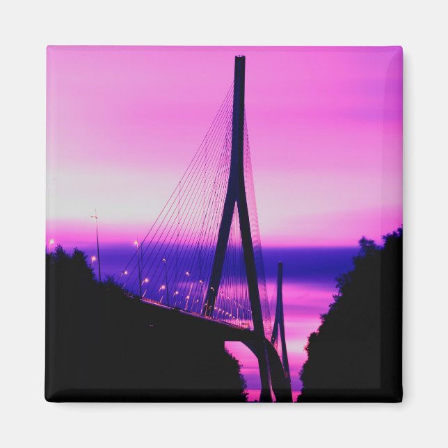 Íman Normandy Bridge, Le Havre, França 2 (Frente)