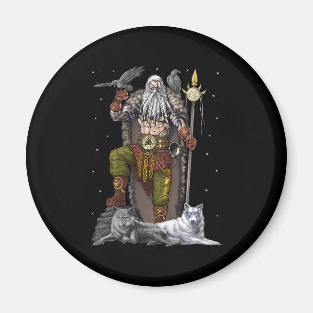 Íman Norse Viking God Odin (Frente)