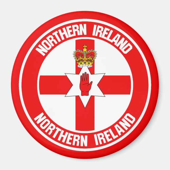 Íman Norte Ireland Round Emblem (Frente)