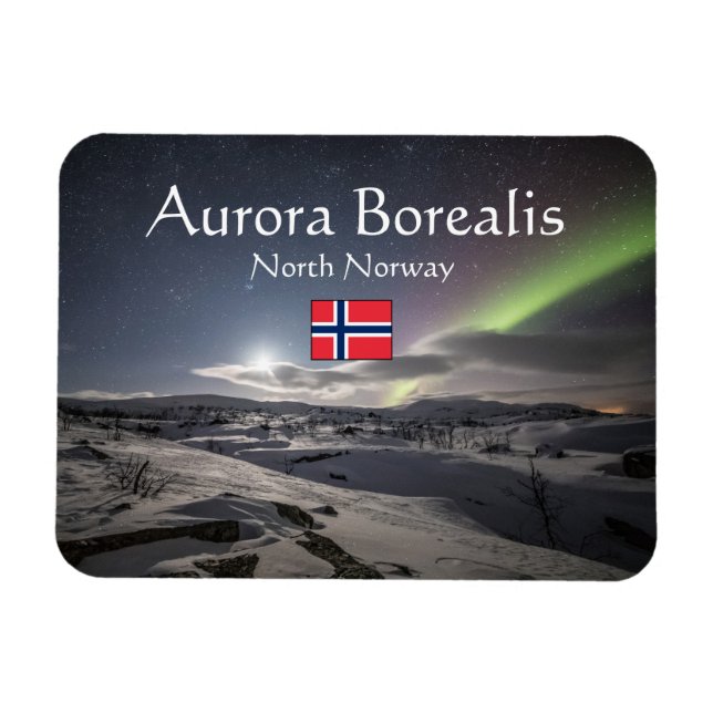 Íman Norte Luzes Noruega Magnet (Horizontal)