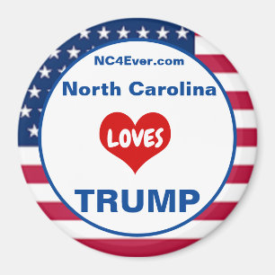 Íman North Carolina AMA TRUMP Patriotic Fridge