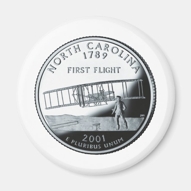 Íman North Carolina Quarter (Frente)