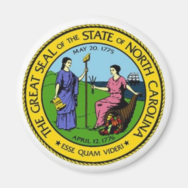 Íman North Carolina State Seal (Frente)