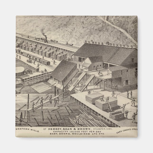 Íman North Western Mills of Hersey, Minnesota (Frente)