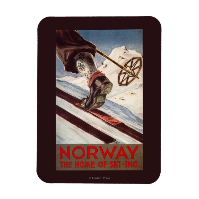 Íman Noruega - A Casa do Esqui (Vertical)
