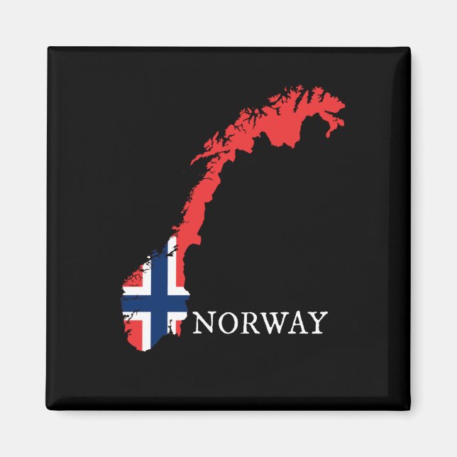 Íman Noruega - Bandeira da Noruega (Frente)