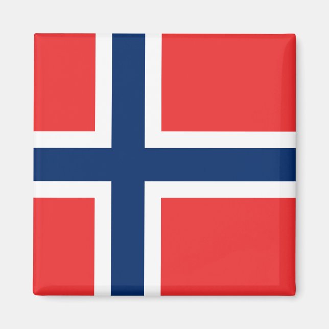 Íman Noruega - Bandeira norueguesa (Frente)