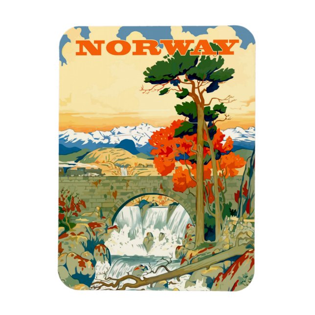 Íman Noruega, cascata debaixo da ponte, (Vertical)