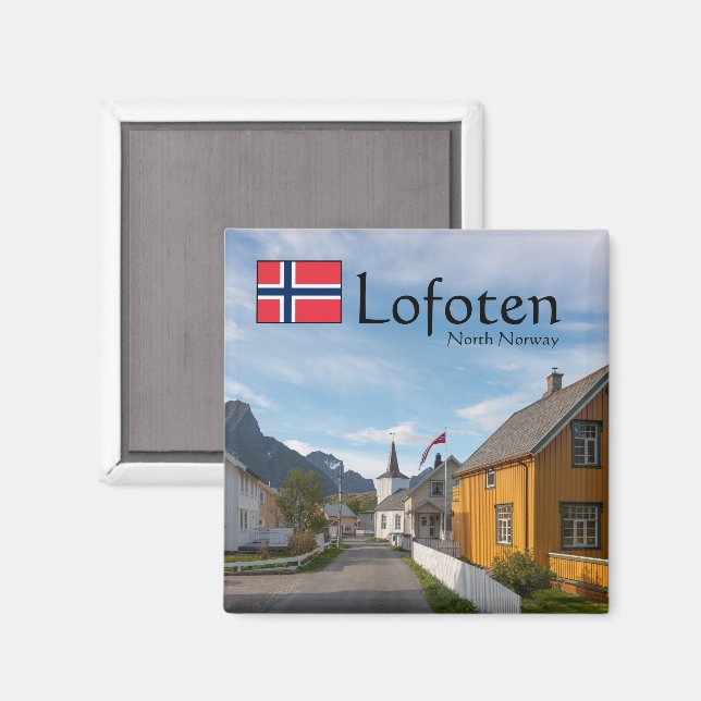 Íman Noruega Lofoten Reine (Front/Back)