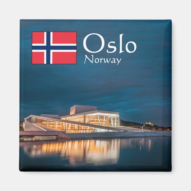 Íman Noruega Oslo Souvenir (Frente)