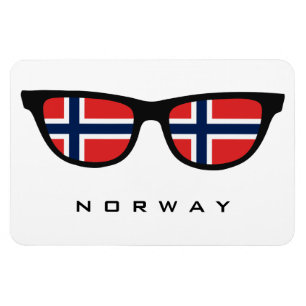 Íman Noruega Sombra o texto personalizado e o ímã de