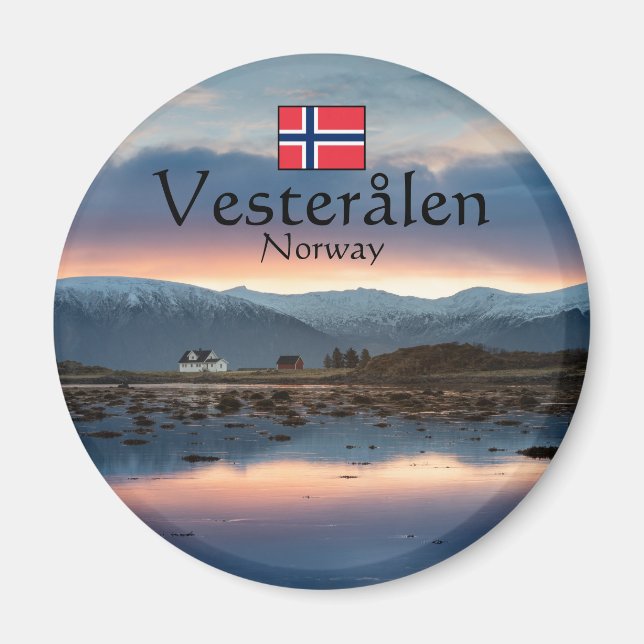 Íman Noruega Vesteralen Souvenir (Frente)
