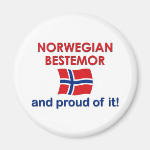 Íman Norueguês orgulhoso Bestemor (avó)