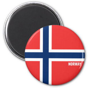 Íman Norway Flag Charming Patriotic