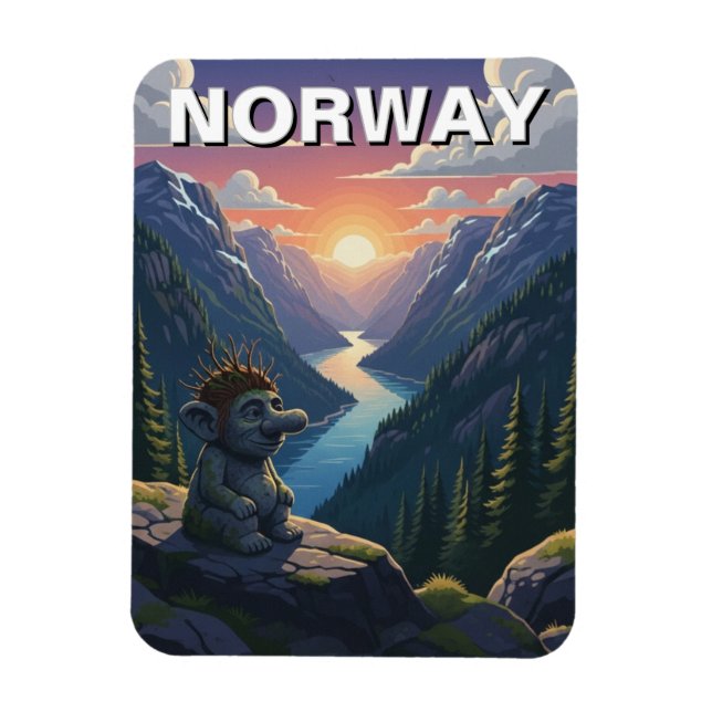 Íman Norway Troll (Vertical)
