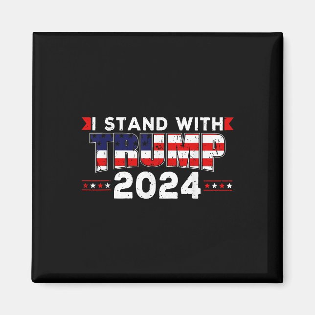 Íman Nós As Pessoas Estamos Com Donald Trump 2024 Ameri (Frente)