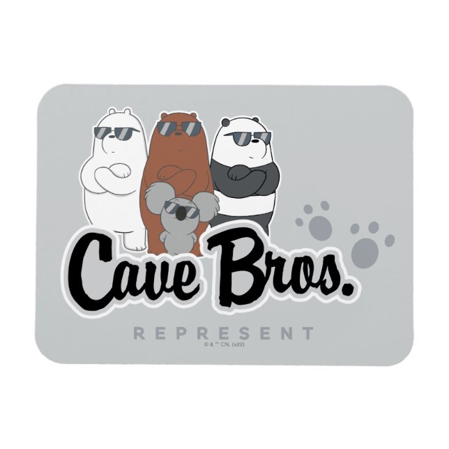 Íman Nós Bare Bears - Irmãos Cavernas. Representar (Horizontal)