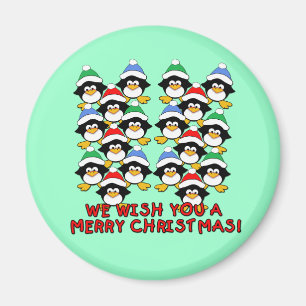 ÍMAN NÓS DESEJAMOS-LHE O FELIZ NATAL PINGUINS