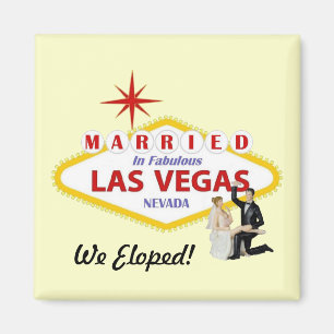Íman Nós Eloped! Casado no ímã de Las Vegas