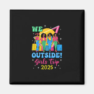 Íman Nós Fora Viagem de Meninas 2025 Meninas Afro Mulhe