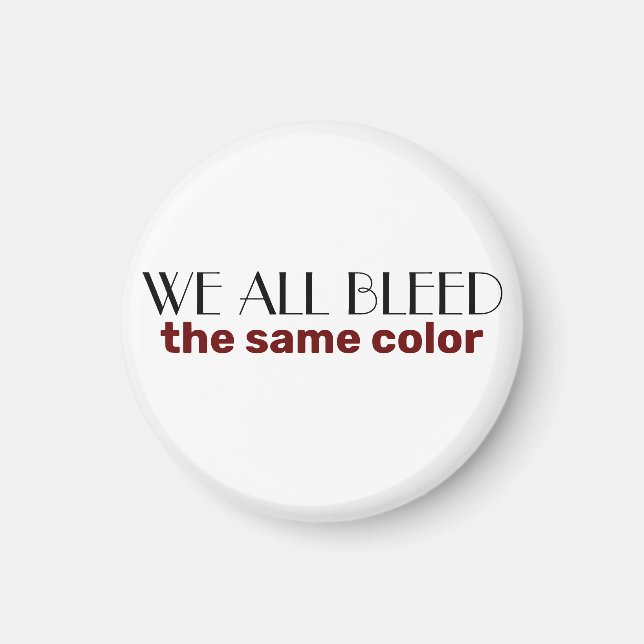 Íman nós todos sangramos da mesma cor (Frente)