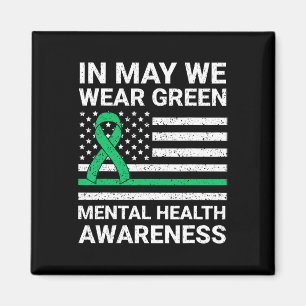 Íman Nós Vestimos a Consciência da Saúde Mental Verde