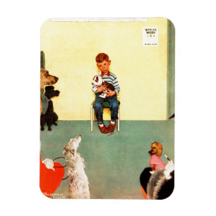 Íman Nos veterinários por Norman Rockwell