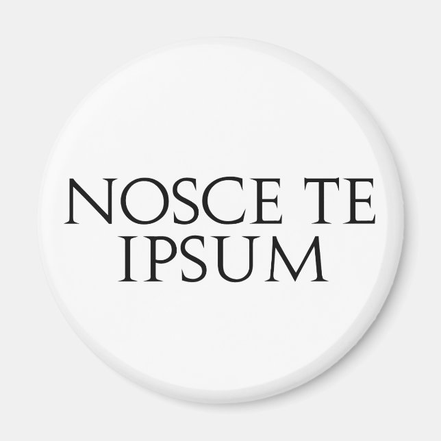 Íman Nosce Te Ipsum (Frente)