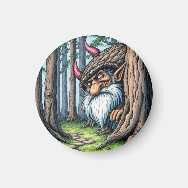 Íman Nosey Norwegian Troll, Magnet (Frente)