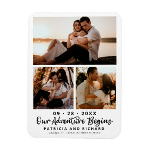 Íman Nossa Aventura Começa Casamento Salvar Data 3 Foto