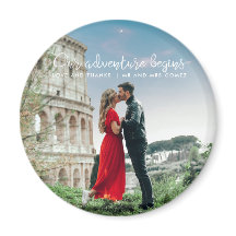 Nossa Aventura Começa Foto Obrigado Casamento