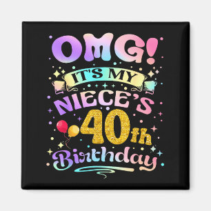 Íman Nossa É o 40º Aniversário da Minha Sobrinha Feliz 