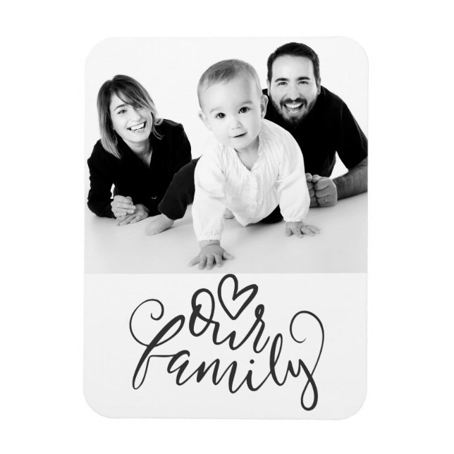 Íman Nossa Família - Foto Personalizada (Vertical)