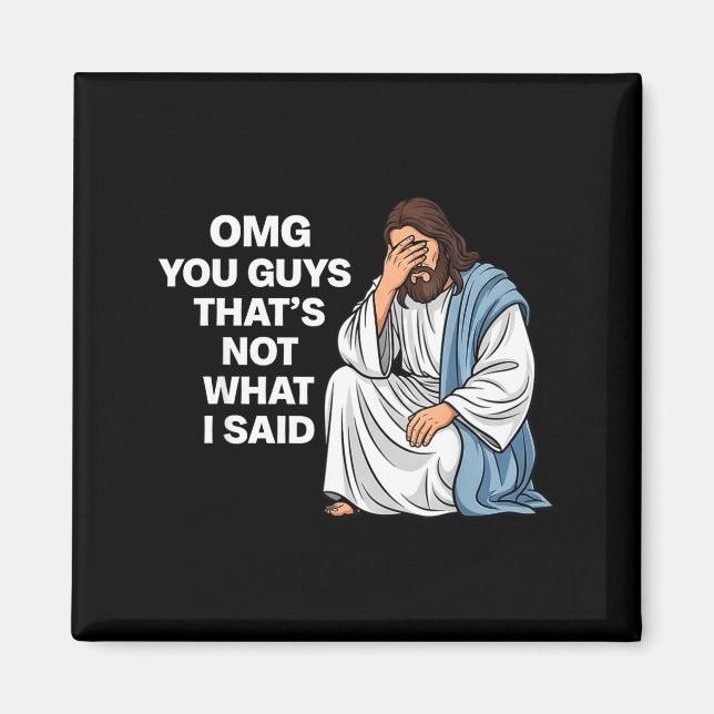 Íman Nossa, gente, não foi isso que eu disse, Jesus eng (Frente)