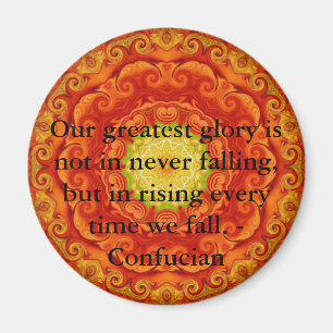 Íman Nossa grande glória não consiste nunca na queda,