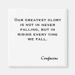 Íman Nossa grande glória não consiste nunca na queda,