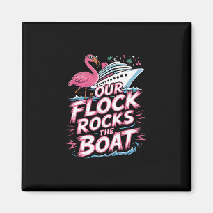 Íman Nossa Manada Balança O Barco Flamingo Rosa Férias 