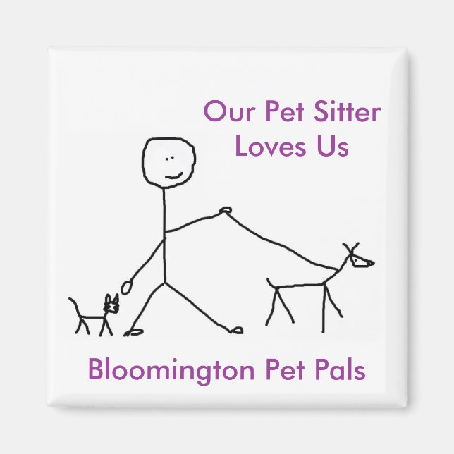 Íman Nossa Pet Sitter nos ama (Frente)