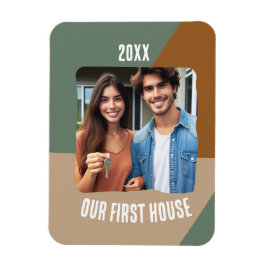 Íman Nossa Primeira Foto Personalizada da Casa