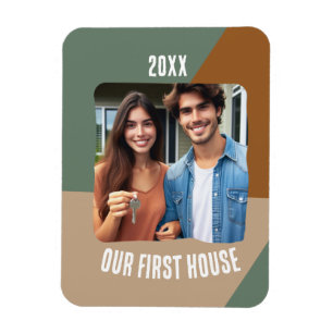 Íman Nossa Primeira Foto Personalizada da Casa