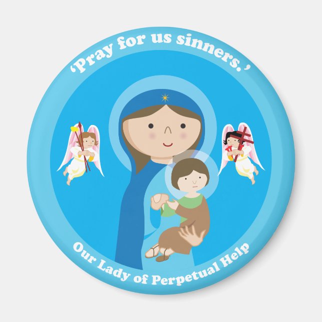 Íman Nossa Senhora da Ajuda Perpétua (Frente)